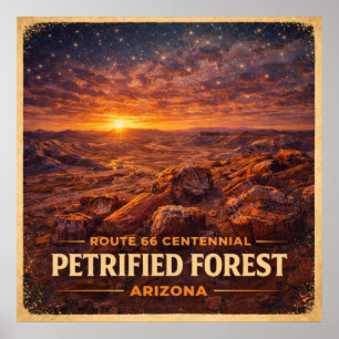 Petrified Forest Arizona Centennial Poster