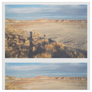 Petrified Forest Desert Wave Photo Fabric