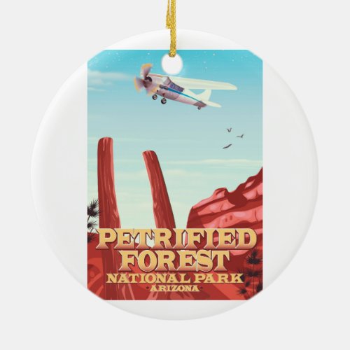 Petrified forest national park Arizona Ceramic Ornament