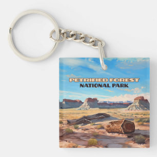 Petrified Forest National Park Arizona Desert Keychain