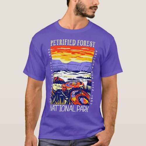Petrified Forest National Park Arizona Distressed  T_Shirt