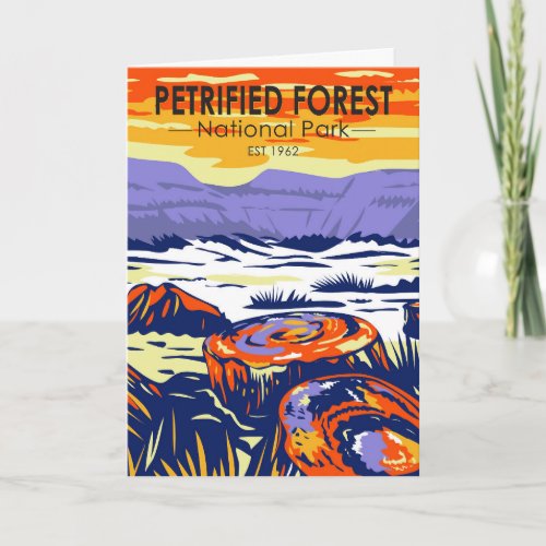 Petrified Forest National Park Arizona Vintage Card