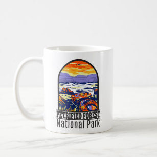 Petrified Forest National Park Arizona Vintage Coffee Mug