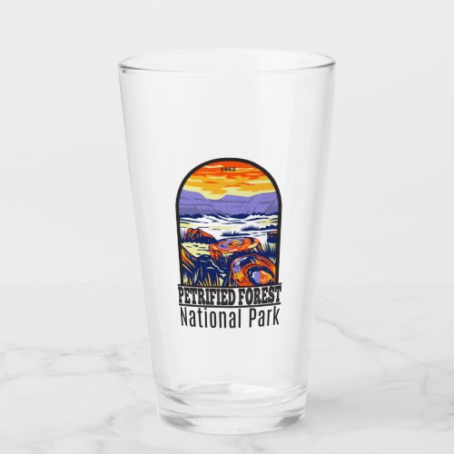 Petrified Forest National Park Arizona Vintage  Glass