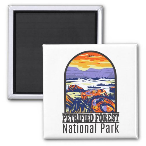 Petrified Forest National Park Arizona Vintage  Magnet
