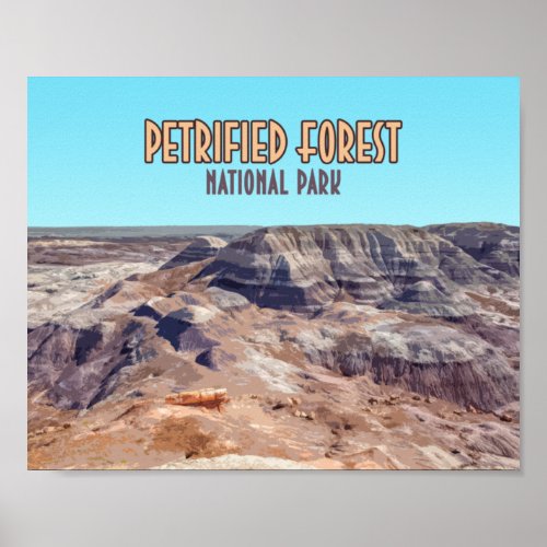 Petrified Forest National Park Arizona Vintage Poster