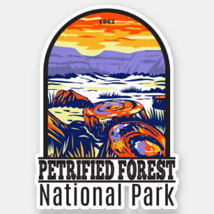 Petrified Forest National Park Arizona Vintage Sticker