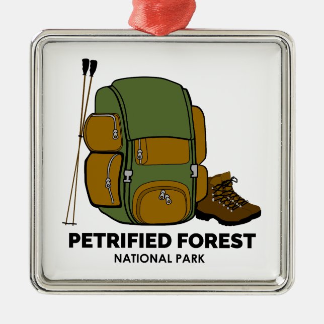 Petrified Forest National Park Backpack Metal Ornament (Front)