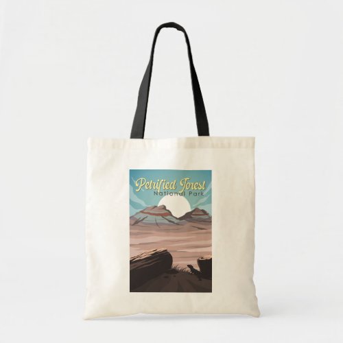 Petrified Forest National Park Illustration Travel Tote Bag