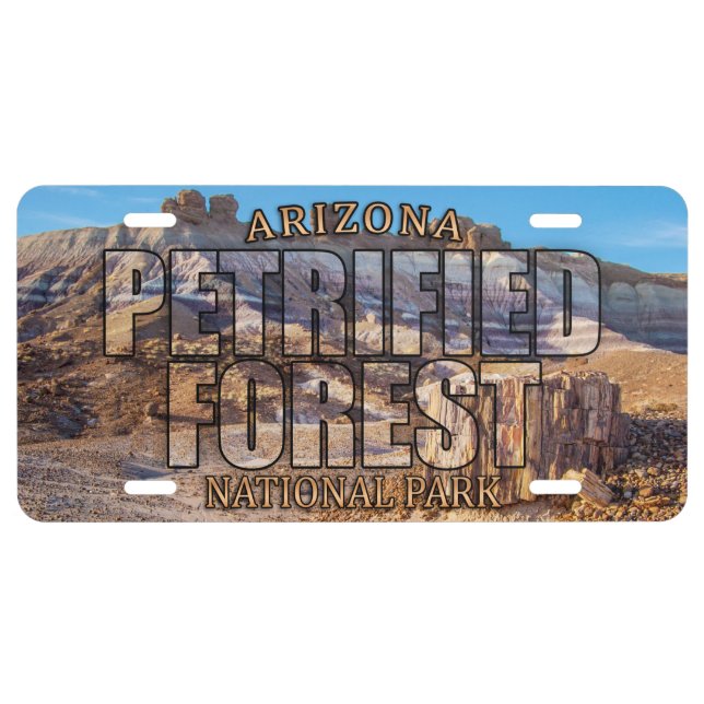 Petrified Forest National Park License Plate (Front)