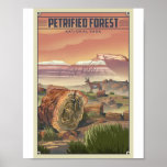 Petrified Forest National Park Litho Artwork Poster