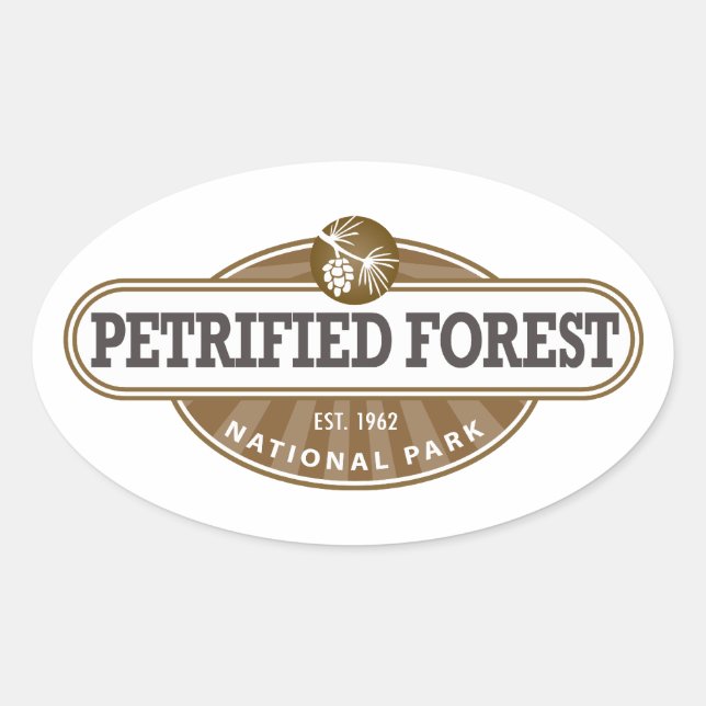Petrified Forest National Park Oval Sticker (Front)