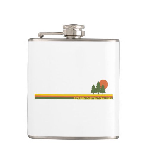 Petrified Forest National Park Pine Trees Sun Flask