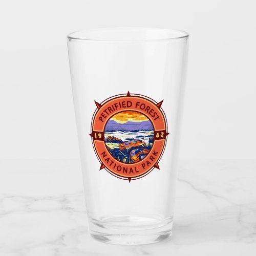 Petrified Forest National Park Retro Compass Glass