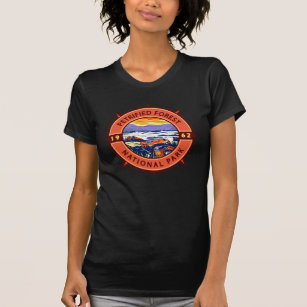 Petrified Forest National Park Retro Compass T-Shirt