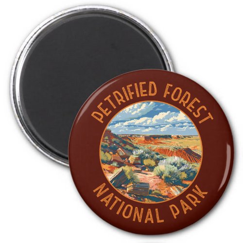 Petrified Forest National Park Retro Distressed Magnet