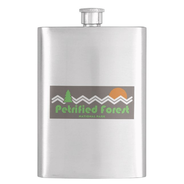 Petrified Forest National Park Retro Flask (Front)