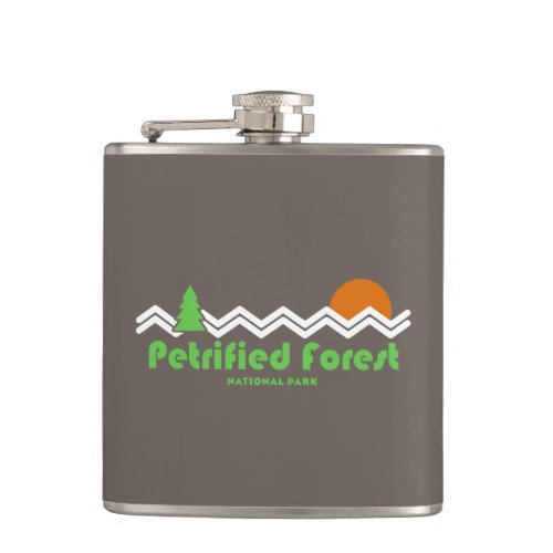Petrified Forest National Park Retro Flask
