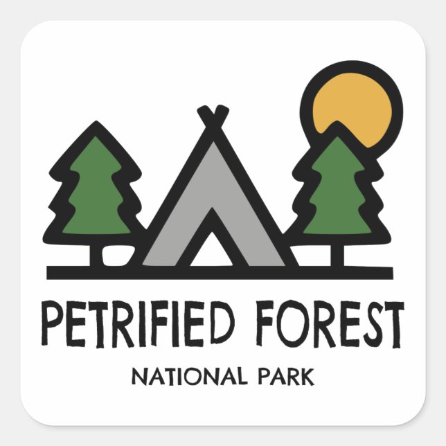 Petrified Forest National Park Square Sticker (Front)