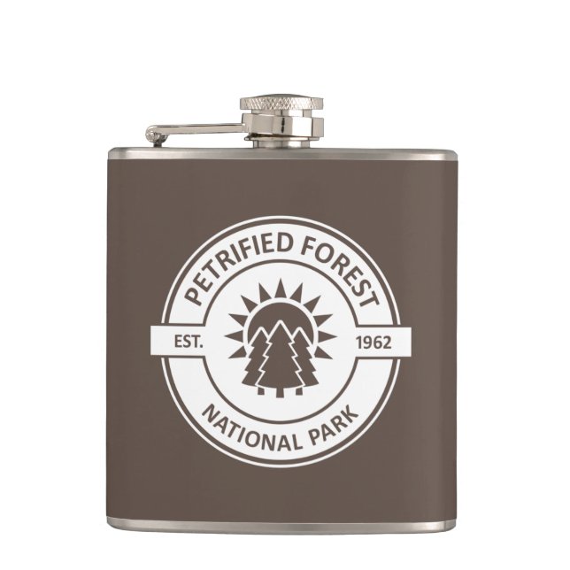 Petrified Forest National Park Sun Trees Flask (Front)