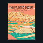 Petrified Forest National Park The Painted Desert Postcard<br><div class="desc">Petrified Forest vector artwork design. The park is in northeastern Arizona and has large deposits of petrified wood.</div>