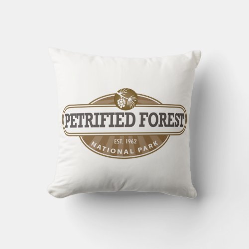 Petrified Forest National Park Throw Pillow