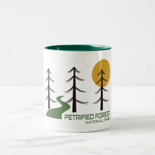 Petrified Forest National Park Trail Two-Tone Coffee Mug
