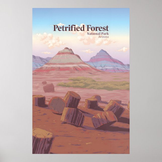 Petrified Forest National Park Travel Poster (Front)