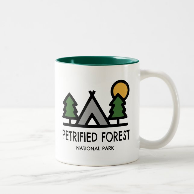 Petrified Forest National Park Two-Tone Coffee Mug (Right)