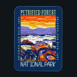 Petrified Forest National Park Vintage Distressed  Magnet<br><div class="desc">Petrified Forest vector artwork design. The park is in northeastern Arizona and has large deposits of petrified wood.</div>
