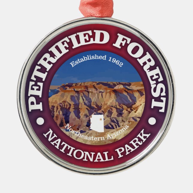 Petrified Forest NP Metal Ornament (Front)