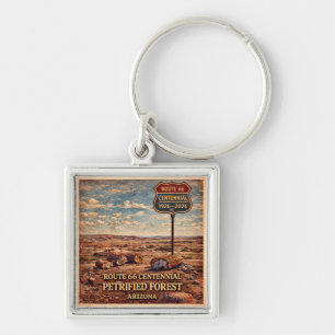 Petrified Forest State Park 1926-2026 Keychain