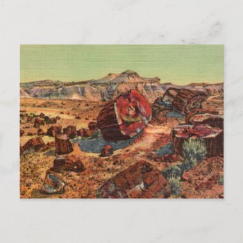 Petrified Forest Vintage Postcard by vintageamerican at Zazzle
