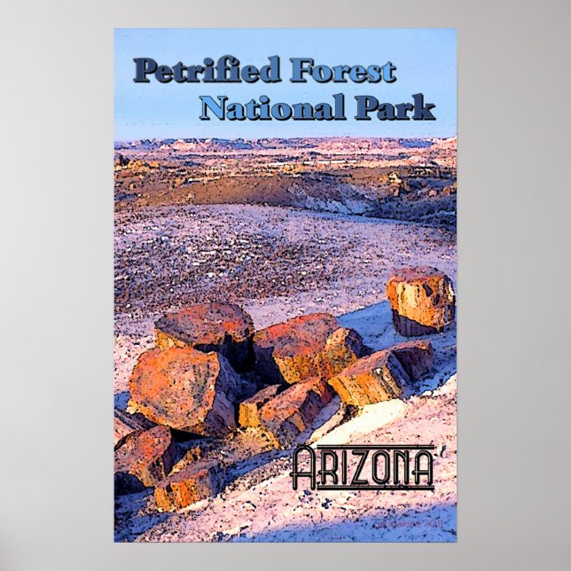Petrified Forest Vintage Style Poster (Front)