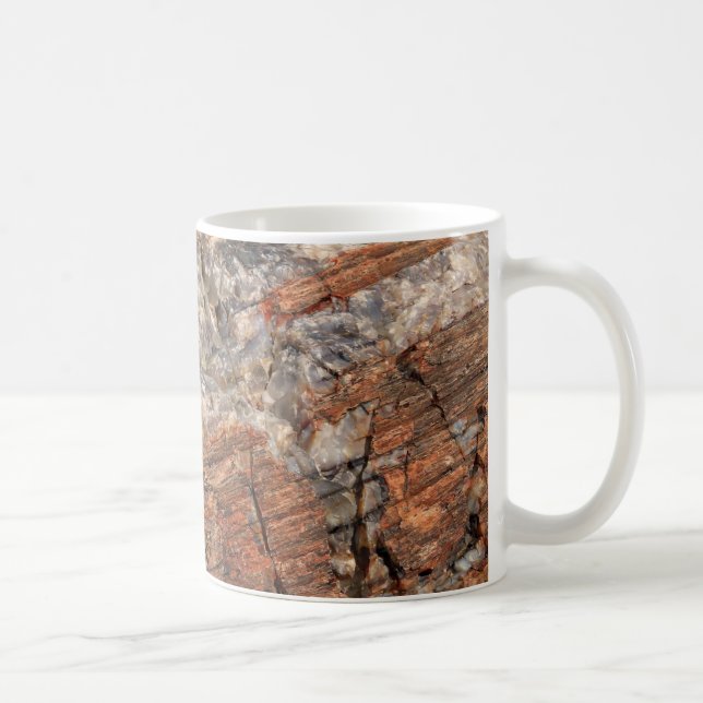 Petrified Log Closeup I Coffee Mug (Right)