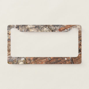 Petrified Log Closeup I License Plate Frame