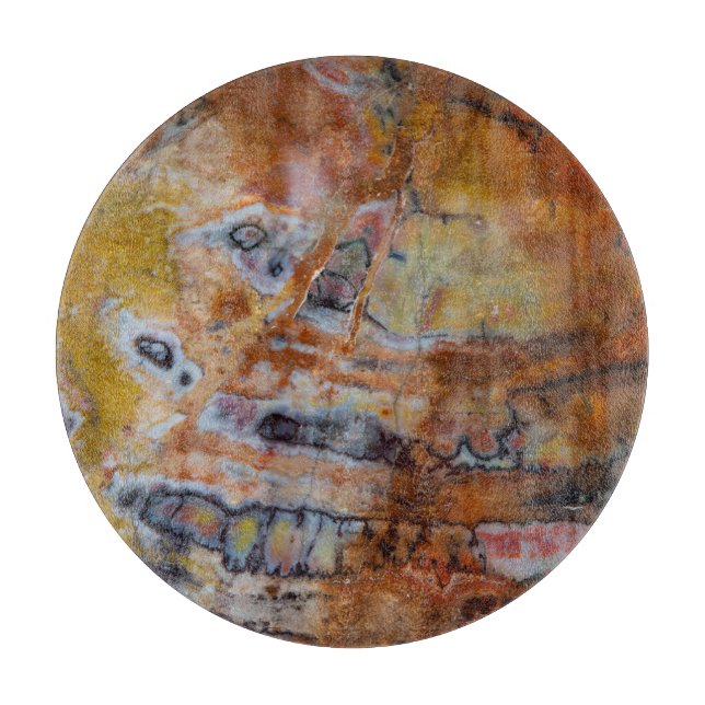 Petrified Wood Brown Cutting Board (Front)