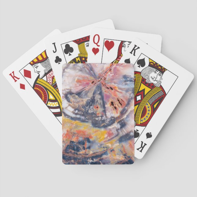 Petrified wood detail, Arizona Poker Cards (Back)