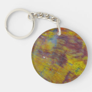 Petrified Wood Keychain