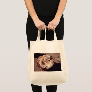 Petrified Wood Log with Shadows Arizona Photo Tote Bag