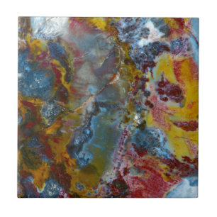 Petrified wood texture ceramic tile