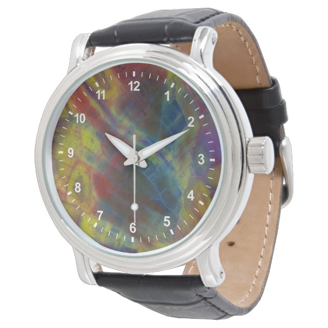 Petrified Wood Vertical Watch (Angled)