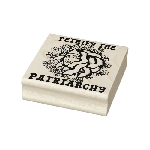 Petrify the Patriarchy Medusa Gorgon               Rubber Stamp