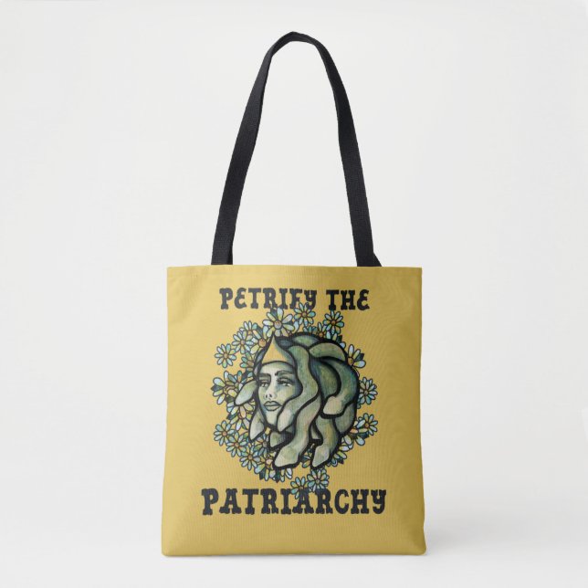 Petrify the Patriarchy Medusa Gorgon               Tote Bag (Front)