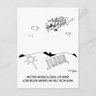 Petroglyph Barcode Postcard