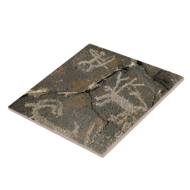 Petroglyph Ceramic Tile (Side)