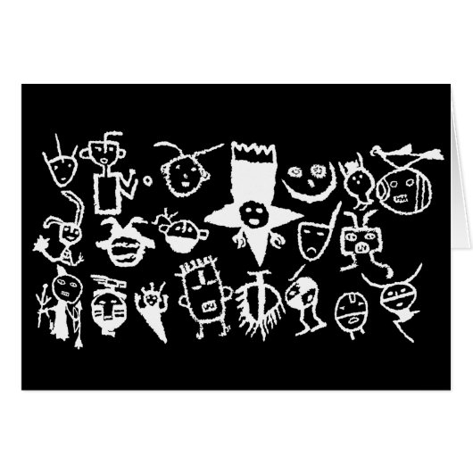 Petroglyph Collection, Masks and Heads (Front Horizontal)