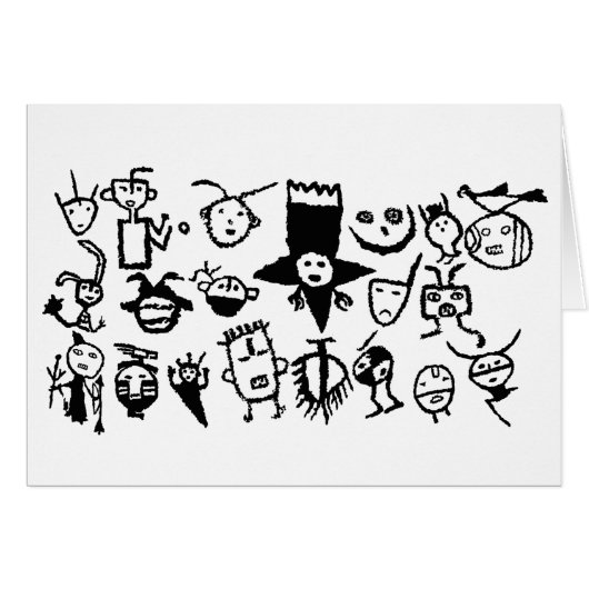Petroglyph Collection, Masks and Heads Cards (Front Horizontal)