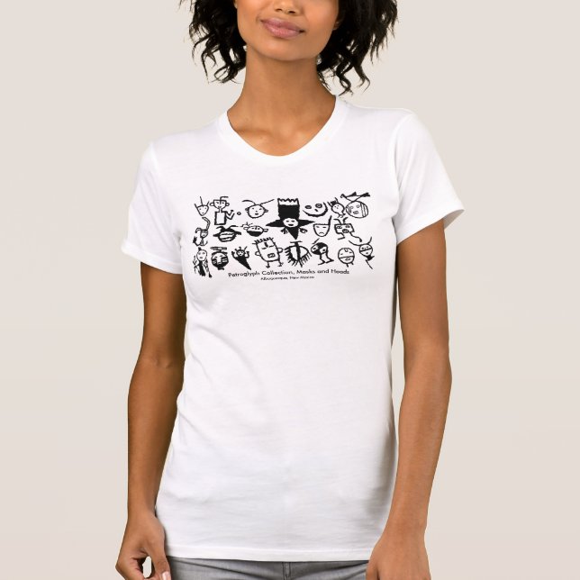 Petroglyph Collection, Masks and Heads T-Shirt (Front)