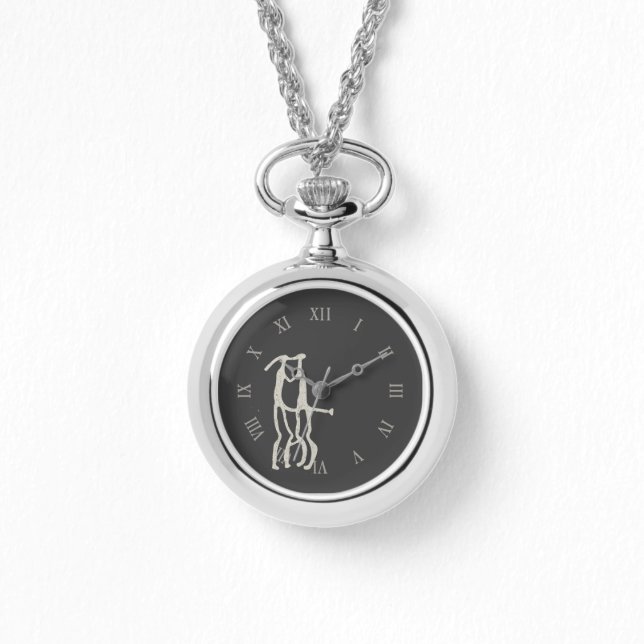 Petroglyph Eggja stone KISSING COUPLE Viking myth Watch (Front)